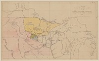 Map Showing the Present Boundaries of the Ojibwa, Menomonee, Winnebago, and Dakotah Tribes of Indians 1851. Original from the Minneapolis Institute of Art.