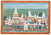 Illustration from a Bhagavata Purana series. Original from the Minneapolis Institute of Art.