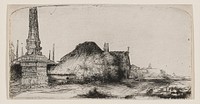Rembrandt van Rijn's Landscape with an Obelisk. Original from the Minneapolis Institute of Art.