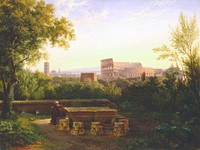 View of the Colosseum from the Orti Farnesiani. Original from the Minneapolis Institute of Art.