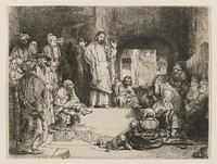Rembrandt van Rijn's Christ Preaching. Original from the Minneapolis Institute of Art.