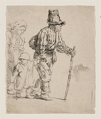 Rembrandt van Rijn's Peasant Family on the Tramp. Original from the Minneapolis Institute of Art.