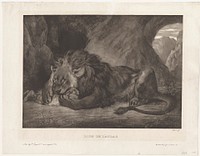 Lion of the Atlas Mountains by Eug&egrave;ne Delacroix. Original from the Minneapolis Institute of Art.