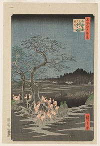 New Year's Eve Foxfires at the Changing Tree, Ōji. Original from the Minneapolis Institute of Art.