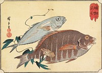 Striped Snapper and Horse Mackerel. Original from the Minneapolis Institute of Art.