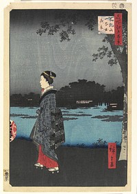 Night View of Matsuchiyama and the San'ya Canal. Original from the Minneapolis Institute of Art.