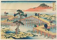 Old View of the Eight-part Bridge at Yatsuhashi in Mikawa Province. Original from the Minneapolis Institute of Art.