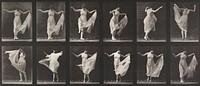 Dancing. From a portfolio of 83 collotypes, 1887, by Edweard Muybridge; part of 781 plates published under the auspices of the University of Pennsylvania. Original from the Minneapolis Institute of Art.