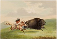 Buffalo Hunt, Chase. Original from the Minneapolis Institute of Art.