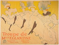 Mademoiselle Eglantine’s Troupe. Original from the Minneapolis Institute of Art.