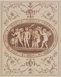 The Marriage of Psyche and Cupid, from The Gems of Marlborough (1789-1790) by Francesco Bartolozzi. Original from The Minneapolis Institute of Art.