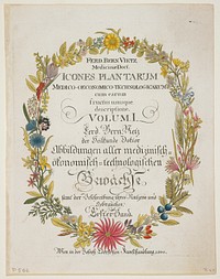 Frontispiece and Title Page. Vol. I, from Icones Plantarum Medico-oeconomico-technologicarum.... Original from the Minneapolis Institute of Art.