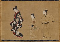 Prostitute, Kamuro and Wakashu. Original from the Minneapolis Institute of Art.