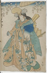 Center sheet of a vertical ōban triptych. Original from the Minneapolis Institute of Art.