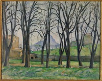 Landscape. Chestnut trees. Impressionism.. Original from the Minneapolis Institute of Art.