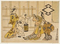Actors Ichikawa Danjūrō II, Fujimura Handayū II, Katsuyama Matagorō, and Sanogawa Mangiku. Original from the Minneapolis Institute of Art.