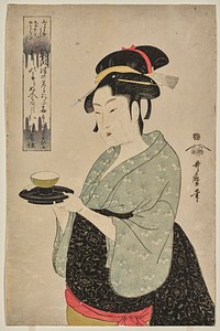 Naniwaya Teahouse Waitress Okita. Original from the Minneapolis Institute of Art.