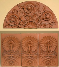 spandrel, tympanum and decorative panels from the Scoville Building, Chicago. Original from the Minneapolis Institute of Art.