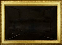 Carved in oak with acanthus leaf scotia and borders of guilloche, peras and waterleaf gold gilding; on Gustave Courbet, "The Castle at Ornans" 72.66. Original from the Minneapolis Institute of Art.