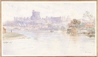 View of the city of Windsor (Berkshire) from the river Thames. Original from the Minneapolis Institute of Art.