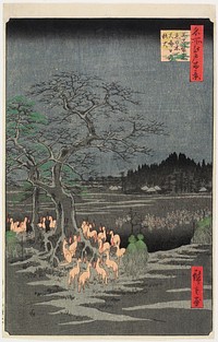 New Year's Eve Foxfires at the Changing Tree, Ōji. Original from the Minneapolis Institute of Art.