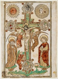 Crucifix with Three Angels and the Symbols of the Evangelists. Original from the Minneapolis Institute of Art.