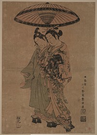 Sanogawa ichimatsu to segawa kikunojō no aiaigasa. Original from the Library of Congress.