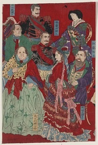 Shokoku kokuō zu. Original from the Library of Congress.