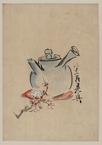 [Teapot with cherry or plum blossoms]. Original from the Library of Congress.