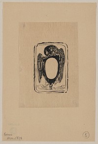 [Bird crest or bookplate with opening for text or portrait]. Original from the Library of Congress.