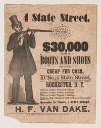 H.F. Van Dake. 4 State Street by T.W. Strong. (1859) by Thomas W. Strong