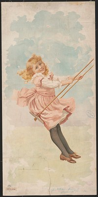 Girl in swing (1894). Original from the Library of Congress.