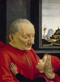 Domenico ghirlandaio, ritratto di nonno con nipote