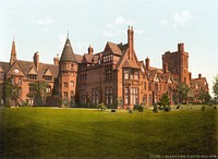 Cambridge, Girton College. 1 photomechanical print : photochrom, color.