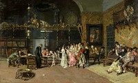 Fortuny - La Vicaría (Museo Nacional de Arte de Cataluña, 1870. Óleo sobre tabla, 60 x 93,5 cm)