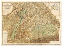 Wall map of Southwestern Germany, which includes the Kingdom of Bavaria, Kingdom of Württemberg, the Grand Duchies of Baden and Hessen, the Principality of Hohenzollern, and the Imperial territory of Alsace-Lorraine, 1875. Edited by Dr Heinrich Moehl.