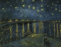 Vincent van Gogh - Starry Night on the Rhone, 1888