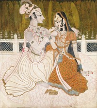 Maker unknown, India - Krishna and Radha - Google Art Project