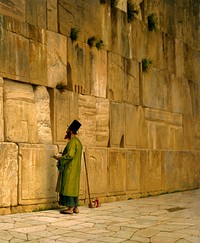 J.L. Gerome - The Wailing Wall - Google Art Project