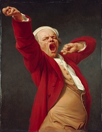 "Self-Portrait, Yawning" by Joseph Ducreux (French - Google Art Project)