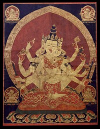 17th century Central Tibeten thanka of Guhyasamaja Akshobhyavajra, Rubin Museum of Art