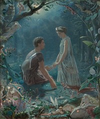 Simmons-Hermia and Lysander. A Midsummer Night's Dream