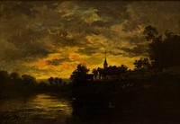 Bords de L'Oise by Charles-François Daubigny