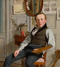 Portrait of the landscape painter Frederik Sødring - Christen Købke - Google Cultural Institute