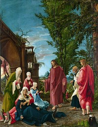 Christ taking leave of his Mother 