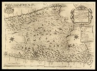 Map of the island of Majorca delineated by Vicente Mut and dated 1683. Place names in Catalan and legends in Latin. Reprinted in Madrid in 1946 by Adolfo Rupérez, of the Calcografia Nacional, at the expense of the Diputación de Baleares. Actual dimensions: 42 x 58 cm