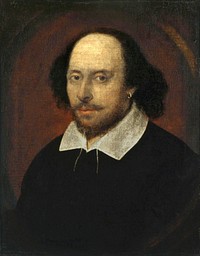 This was long thought to be the only portrait of William Shakespeare that had any claim to have been painted from life, until another possible life portrait, the Cobbe portrait, was revealed in 2009. The portrait is known as the 'Chandos portrait' after a previous owner, James Brydges, 1st Duke of Chandos. It was the first portrait to be acquired by the National Portrait Gallery in 1856. The artist may be by a painter called John Taylor who was an important member of the Painter-Stainers' Company.[1]