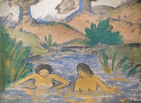 Two bathing girls