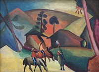 August Macke - Indians on horsebacks. 1911