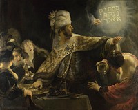 Rembrandt van Rijn's Belshazzar's Feast (1635-1638)